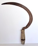 Secera vintage de paioase, nituri forja manuala, unelte vechi romanesti 1930