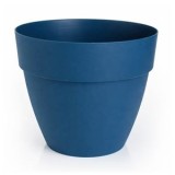 Ghiveci cu drenaj din plastic, &Oslash;30x25cm, 12L, Albastru, CMCLASS