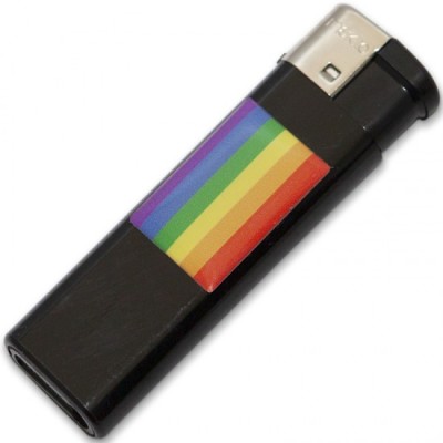 PRIDE - LIGHTER BLACK WITH LGBT FLAG foto