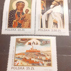 Polonia 1982 pictura religioasa, arta ,serie 3v mnh