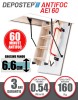 Scara Pod Antifoc DEPOSTEP AEI 60, 280H, Lemn, Rezistenta Foc 60min, Izolatie 6cm, Accesorii Incluse: Maner, Mansoane