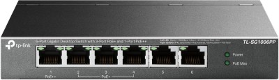&amp;quot;6-Port Gigabit Desktop Switch with 3-Port PoE+ and 1-Port PoE++ foto