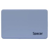 Rack ext. HDD/SSD 2.5&quot; Spacer USB 3.0 albastru