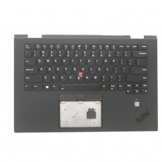 Carcasa superioara cu tastatura Laptop, Lenovo, Yoga X1 3rd Gen, 01LX830, SM10P95468, 9Z.NDDBW.51D, 46K.0CXCS.0105, cu iluminare, layout US