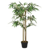 Arbore din bambus artificial 380 de frunze 80 cm verde GartenMobel Dekor