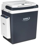 Cumpara ieftin Lada frigorifica auto si camping ZORN Z 32 LNP, 29 litri, alimentare 12V/230V + acumulator extern Li-ion 20.8 Ah, racire-incalzire, alb-gri