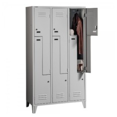 VESTIAR METALIC Z6 CU PICIOARE CU 6 USI Z, 1050x500x1800 mm (LxlxH), FIRST