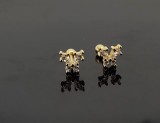 Cumpara ieftin Cercei din Argint 925 Placati cu Aur , Model Fluture cu Cristale Zirconiu E i Inchidere cu Filet
