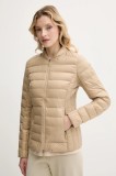 Armani Exchange geaca de puf femei, culoarea roz, de tranzitie