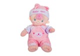 Papusa bebelus din plus cu pijamale roz, 25 cm, ConceptSeller