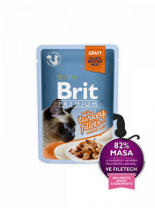 Brit Premium Cat Turkey in Gravy 85 g foto