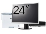 Pachet Calculator Second Hand HP ProDesk 600 G3 SFF, Intel Core i3-6100 3.70GHz, 8GB DDR4, 256GB SSD, DVD-ROM + Monitor 24&amp;quot; &amp; Imprimanta Brother