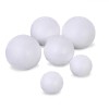 Set Bile din Spumă, 6 Bucăți, Dimensiuni 2.5-4.5 cm, Alb, Oem