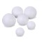 Set Bile din Spumă, 6 Bucăți, Dimensiuni 2.5-4.5 cm, Alb