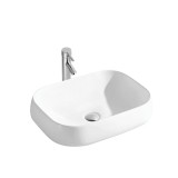 Lavoar pe Blat, Alb, Ceramica, Model LX-5526, Dimensiune 560 x 420 x 140 mm