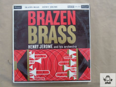 H Jerome and his orchestra Brazen brass disc vinil Brunswick UK 1960 foto