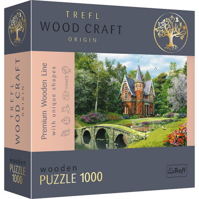 PUZZLE TREFL DIN LEMN 1000 PIESE CASA VICTORIANA foto