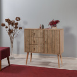 Comoda Verybox - Dresser 11, Stejar Sonoma, 90x40x90 cm