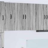 VidaXL Dulap suspendat de bucătărie cu raft Gri Sonoma 80 x 31 x 80 cm 885061