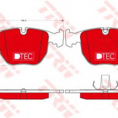 Set placute frana,frana disc BMW X5 (E53) (2000 - 2006) TRW GDB1261DTE