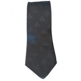 Cumpara ieftin Cravata cu simboluri masonice neagra