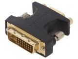 Adaptor D-Sub 15 pini la DVI-I 24+5 Negru