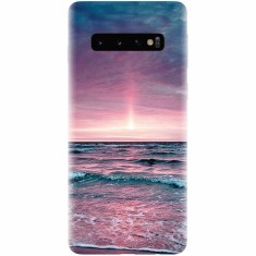 Husa silicon personalizata pentru Samsung Galaxy S10, Calm Sea foto