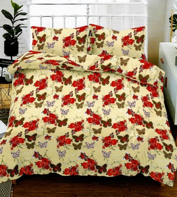 Lenjerie de pat matrimonial cu husa elastic pat si fata perna dreptunghiulara, Melbourne, bumbac mercerizat, multicolor foto