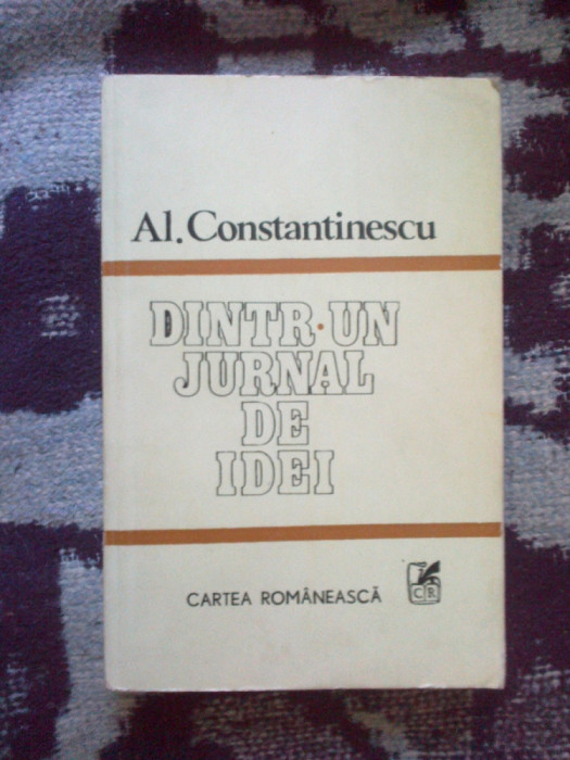 w4 Al. Constantinescu - DINTR-UN JURNAL DE IDEI