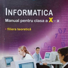 INFORMATICA. MANUAL PENTRU CLASA A X-A-EMANUELA CERCHEZ, MARINEL SERBAN