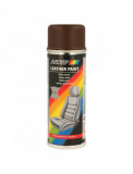 Cumpara ieftin Spray Vopsea Piele Motip Leather and Vinyl Paint, Maro, 200ml