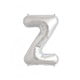 Balon Folie Litera Z Argintiu - 40 cm