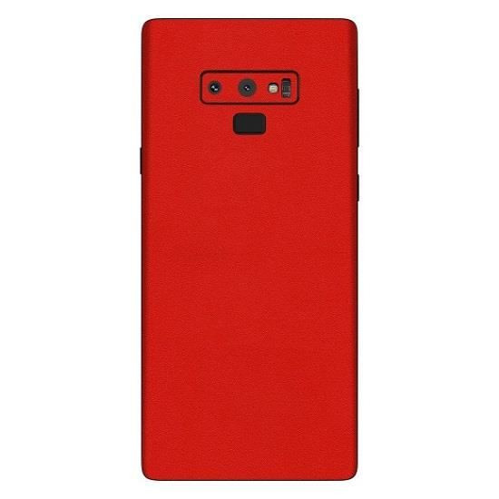 Set Folii Skin Acoperire 360 Compatibile cu Samsung Galaxy Note 9 (Set 2) - ApcGsm Wraps Cardinal Red