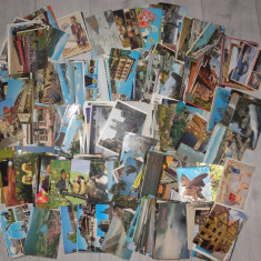Vedere/vederi,carte postale 2 lei bucata,Italia,Romania,Austria,Spania,Grecia