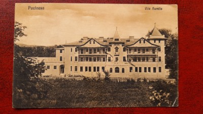 Pucioasa-1930-Vila Aurelia-francare rara-C.P.circ.-RARA foto