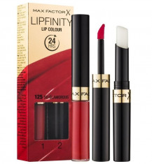 Ruj de buze rezistent la transfer Max Factor Lipfinity 125 So Glamorous 2.3 ml + 1.9 g foto