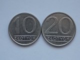 LOT 2 MONEDE DIFERITE POLONIA-10,20 ZLOTY