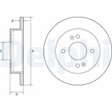 Set discuri frana Hyundai I10 2 (Ba, I10 3 (Ac3, 1.0, 1.0 LPG, 1.2, 1.0 MPi, 1.0 T-GDI, 1.2 MPI, punte spate, 234x10, plin, DELPHI