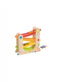Pista Rollercoaster cu 3 masinute din lemn