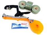 Set profesional aparat de legat via, legume, plante, cu capse si 10 benzi verzi Comforex