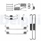 DELPHI LY1421 Set accesorii, sabot de frana