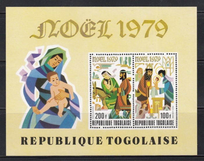 Togo 1979 - Crăciun, Colita PA, MNH