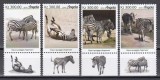 Angola 2019 - Zebre, Serie cu Tapsuri, MNH