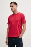 Pepe Jeans tricou din bumbac Jacko barbati, culoarea rosu, neted, PM508664