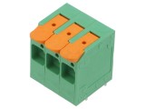 Conector PCB DEGSON DG2216R-10.0-03P-14-00A(H) Terminal 76A 600V Verde