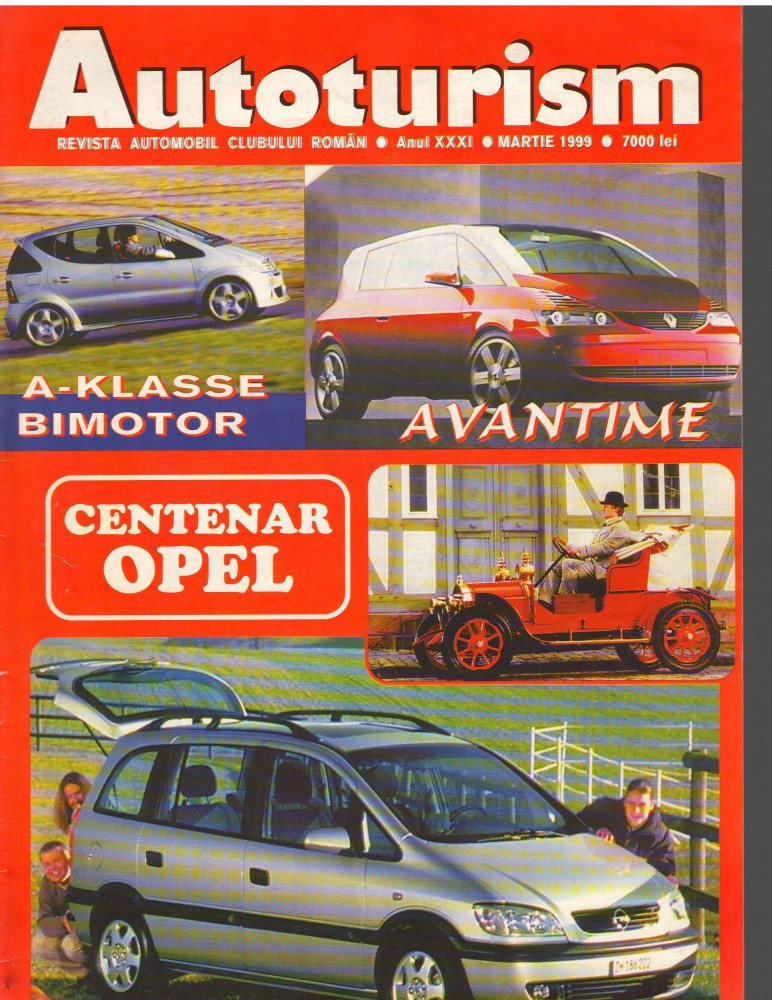 C10311 REVISTA AUTOTURISM MARTIE 1999 AKLASSE BIMITIR, AVANTIME