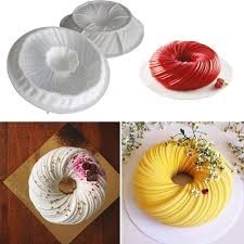 Forma de silicon spirală forma prăjituri formă chec mousse
