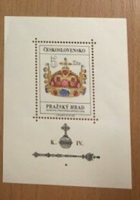 CEHOSLOVACIA 1966 &amp;ndash; COROANA REGALA, colita MNH, DB6 foto