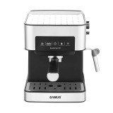 Espressor Samus, 850 W, 20 bari, 1600 ml rezervor apa, touch control, Argintiu