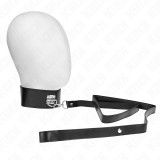 Kink Collar &amp; Gag-Colier cu Curea 116 cm Model 2 Reglabil 36-43